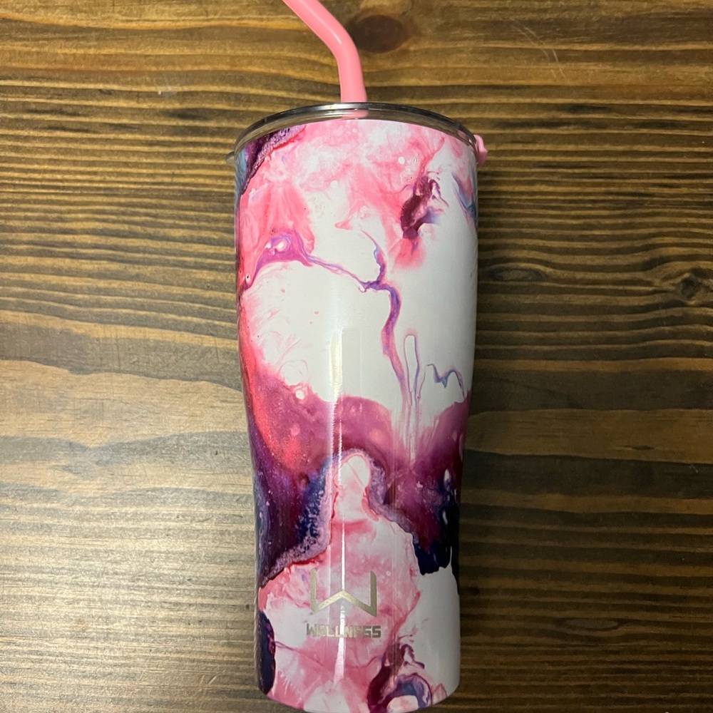 Vibrant Pink and Purple Tumbler by